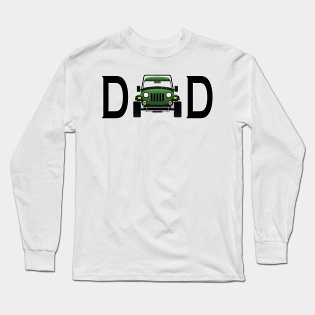 Jeep Dad Long Sleeve T-Shirt by KC Happy Shop